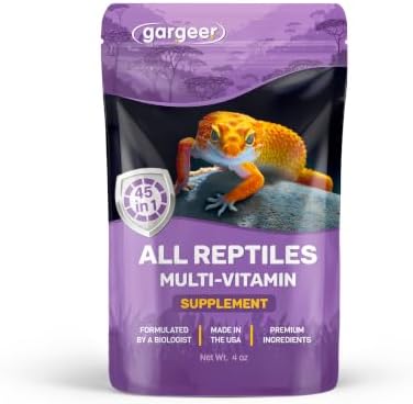 Gargeer 4oz All Reptile & Amphibian Multi-Vitamin Powder. Made in USA