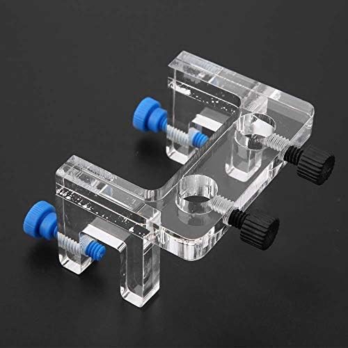 Fdit Aquarium Probe Holder Acrylic Clip Mount Secure 2 Probe Organizer for Fish Tank Sump Clear Acrylic 8 x 6 x 4.5 cm 1 Pack with 4 Screws Fits Glass up to 1.5 cm