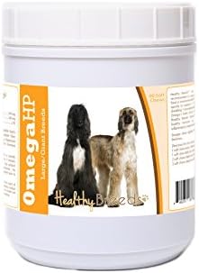 Healthy Breeds Afghan Hound Omega HP Fatty Acid Skin and Coat Support Soft Chews 90 Count