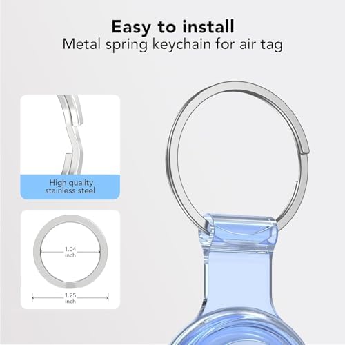 Compatible for AirTag Holder Keychain for Apple Air Tag 1st&2nd Generation