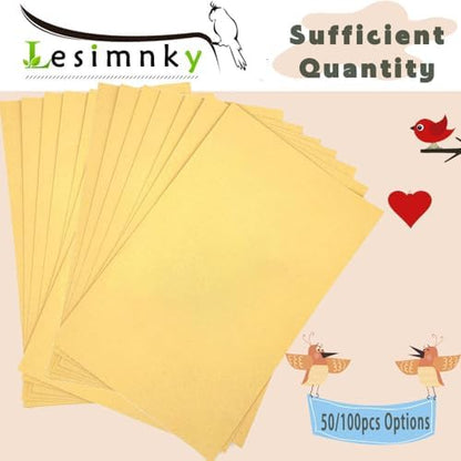 Bird Cage Liner 50-Pack 17” x 11” Gravel Paper Cuttable Pet Sandpaper Special for Bird Cage in Sea Sand, Easy Clean Pet Sandpaper Calcium Paper for Birdcage Parrots Cockatiels (50)