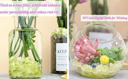Citrine Aquarium Gravel Rocks Natural Tumbled Healing Crystal Chips Bulk Gemstones Tumbled Crushed Stones for Fountain Vase Filler Planters Decorative Fish Tank Potted Reiki Energy Balancing 0.44lb
