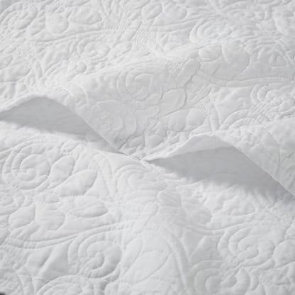Madison Park Damask Quilting Design Throw Blanket, 60"x70"