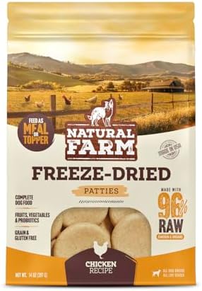 Freeze-Dried Chicken Patties (14-oz bag) by Natural Farm Shop