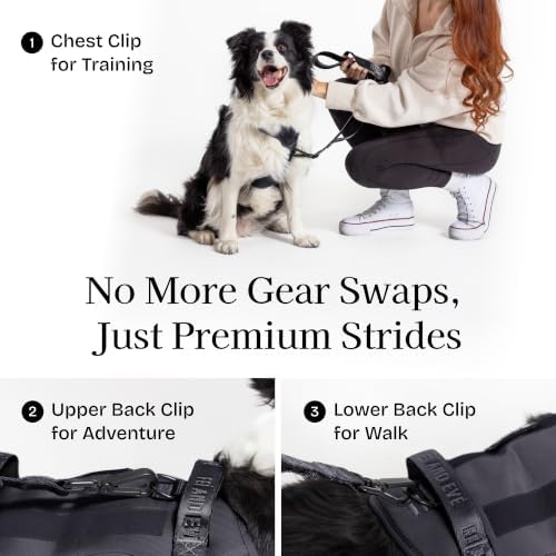 Fei & Eve Tactical Dog Harness, No Pull Dog Vest with Magnetic Buckle