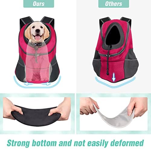 YUDODO Dog Front Carrier Backpack, Adjustable Breathable Dog Backpack