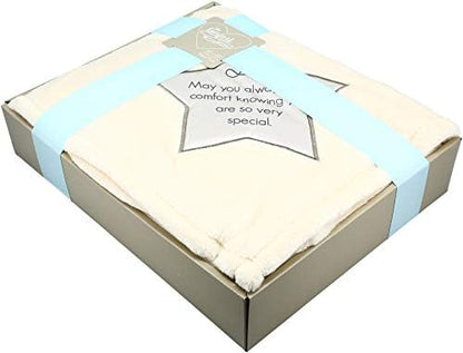 Pavilion - Son - 50 x 60 Inch Soft Royal Plush Tan Throw Blanket