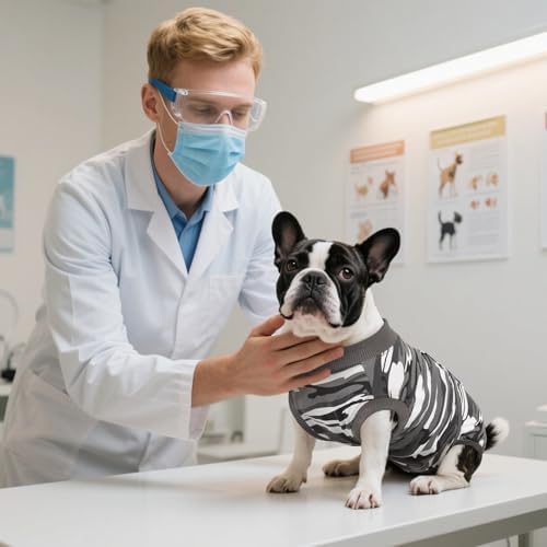 Kuoser Recovery Suit for Dogs Cats, Soft Dog Surgery Suit Female Male Spay