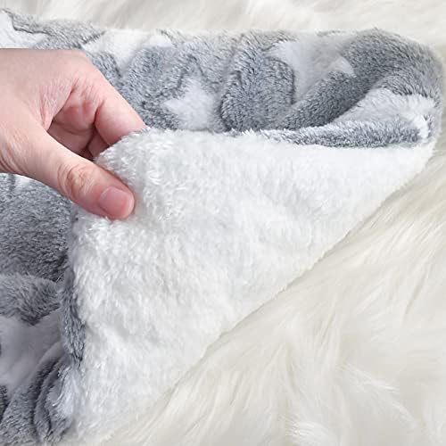 Small Animal Bed Mat, Soft & Warm, Suitable for Guinea Pig, Hamster, Rabbit, Rat and Bearded Dragon (X-Large(13.3''x9.4''), Mesh Black) (Pack of 2)