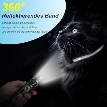 GPS Cat Tracker Collar, iOS‑Only Smart Pet Activity Tracker, 2 Pack
