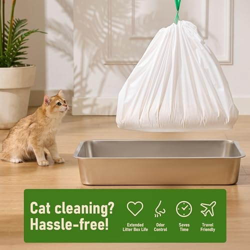ZOMISIA Cat Litter Box Liners Large - 40 Count 37" x 18" Jumbo Litter Bags