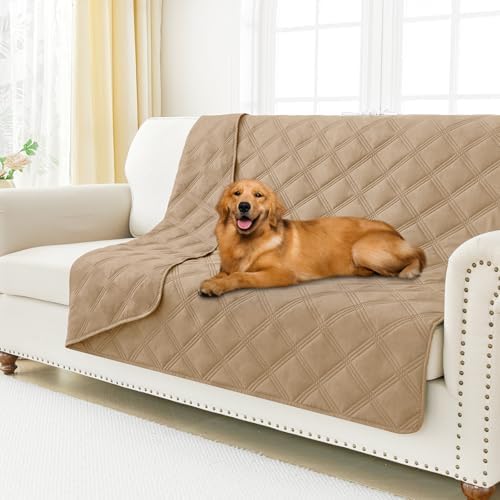 Smiry Waterproof Dog Bed Cover, Reversible Pet Blanket for Sofa Couch