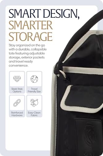 Equinavia Darby Horse Grooming Bag, Collapsible Tote with Strap, One Size