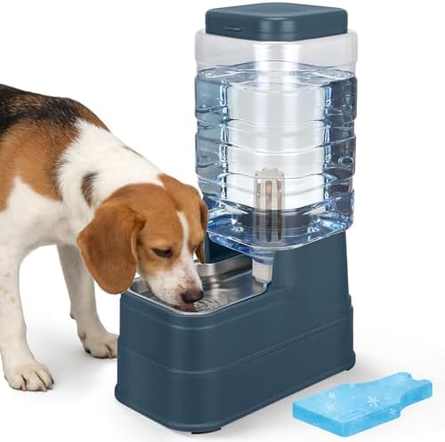 Auto Dog Water Dispenser with Stainless Steel Bowl Feeder for Pets