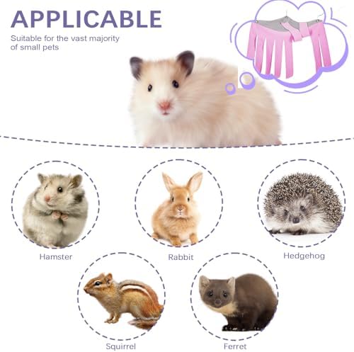 2-Pack Guinea Pig Accessories - Corner Hideout & Hammock Castle for Small Pets' Cage