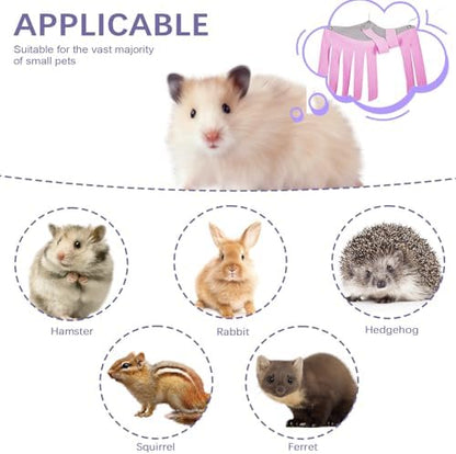 2-Pack Guinea Pig Accessories - Corner Hideout & Hammock Castle for Small Pets' Cage