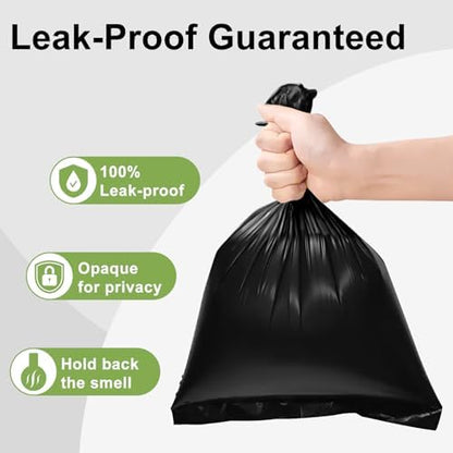 Toplive Dog Waste Bags, Poop Bags for Dogs, Extra Thick Strong Leak-Proof Doggy Bags 16 Rolls (240 Bags), Black