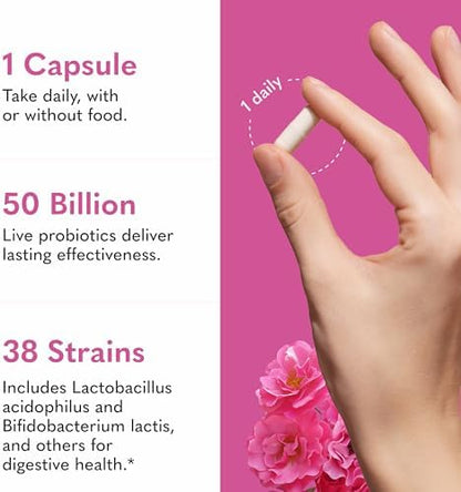 Garden of Life Raw Probiotics Vaginal Care, 50 Billion CFU, 1 Month Supply