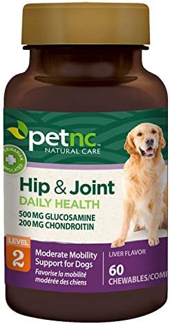 PetNC Level-2 Hip & Joint Chewables for Adult Dogs, Liver, 60 Count