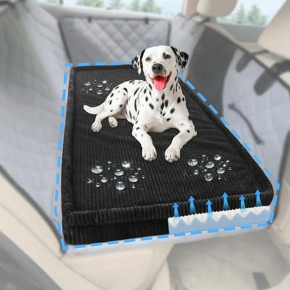 Loiion Dog Car Bed, Non-Slip Backseat Extender Pet Mat 50"x24.6"x2"