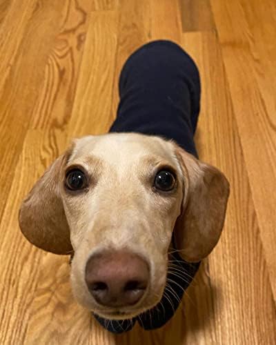 Gooby Fleece Vest Dog Sweater, Navy, Large