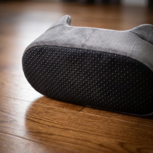 Small Dog Bed Cat Bed 16x20 Inch, Calming Pet Bed for Dogs & Cats, Machine Washable Dog Bed, Half-Enclosed Open-Top Velvet Anti-Anxiety Bed, Cozy Snuggle Bed (Grey)