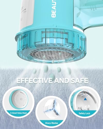 BEAUTURAL Fabric Shaver and Lint Remover, Portable Sweater Defuzzer