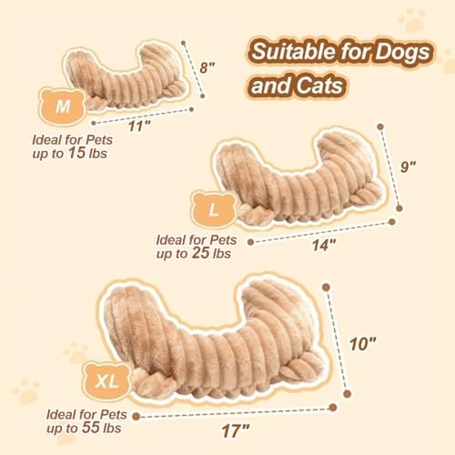 Dog Calming Pillow,Soft and Neck-Friendly,Washable Pet Neck Pillows,11"x8"