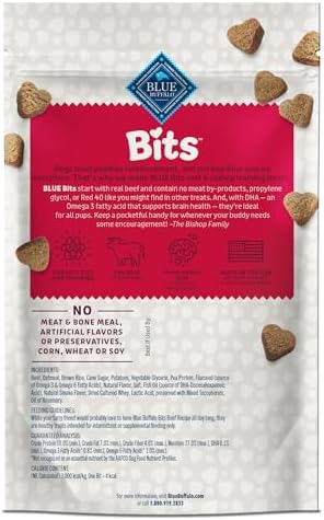 Blue Buffalo Bits Beef Training Treats, 4 oz