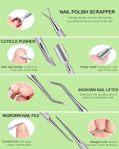 MORGLES Nail Files and Buffers Nail Prep Kit with Emery Boards