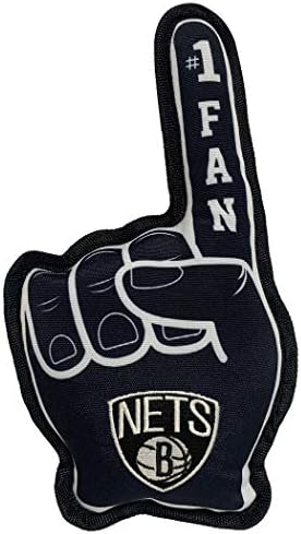 Pets First NBA #1 Fan Toy. Best Sports Dog Toy with Double Stitched Trim and Tough Nylon Material Filled with Chewable Polyfil and Inner Squeaker