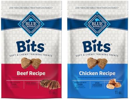 Blue Buffalo Bits Variety Pack Training Treats, 19 oz, 2 ct