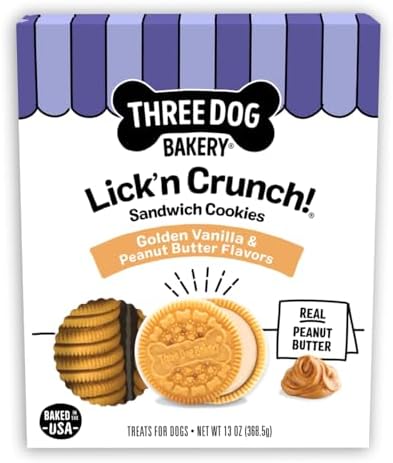 Three Dog Bakery Lick'n Crunch! Dog Treats - 13 oz