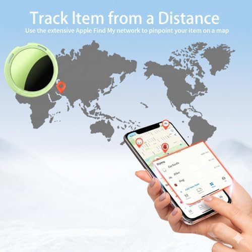 2 Pack Tracker Tags Finder Apple Find My MFi Certified Waterproof iOS Only