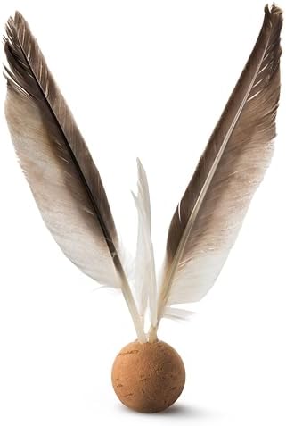 from The Field | Oscar De La Bird Cat Toy | Cork Ball & Dye-Free Feathers