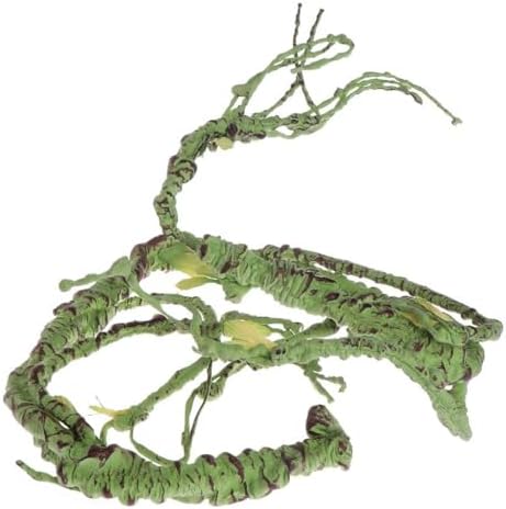 PINVNBY Flexible Bend-A-Branch Jungle Vines Pet Habitat Decor Reptile Plants Terrarium for Lizard, Frogs, Snakes and More Reptiles Climbing (Fat: 43.31 x 0.79 Inch)