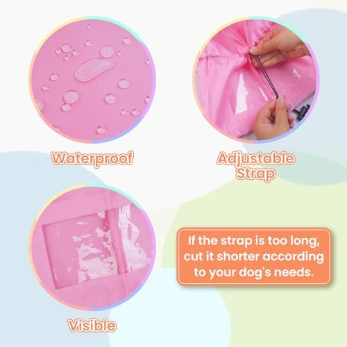 Nanaki Adjustable Shower Caps for Dogs Ears Dog Ear Covers for Bath, Shower Cap Reusable Waterproof Ear Covers for Dogs, Dog Ear Protection for Bath Dog Bath Ear Protection Bathing Grooming Swimming