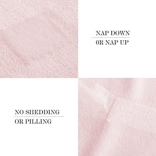 NICETOWN Pink Flannel Fleece Throw Blanket, 60x80 Inches Soft Twin Size Blanket for Couch, Cozy, Warm, Lightweight and Decorative for Gift/Travel/Camping