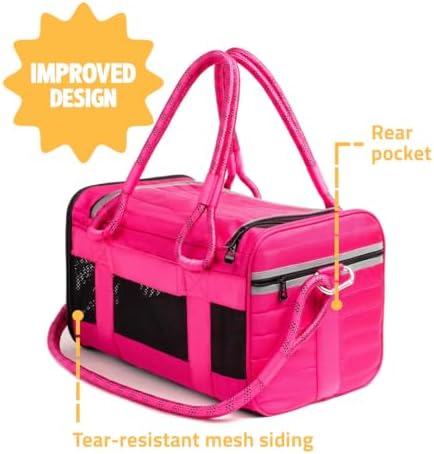 ROVERLUND Airline-Compliant Pet Carrier | Includes Leash | for Pets up to 20lbs