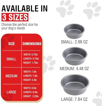 Loving Pets Dolce Luminoso Dog Bowl, Small, Silver