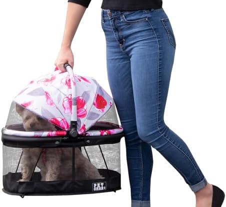 Pet Gear No-Zip View 360 Pet Carrier & Car Seat, Blossom, 20"