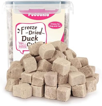 Freeze Dried Duck Treats for Dogs & Cats, 9.9 oz