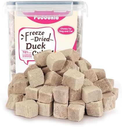 Freeze Dried Duck Treats for Dogs & Cats, 9.9 oz