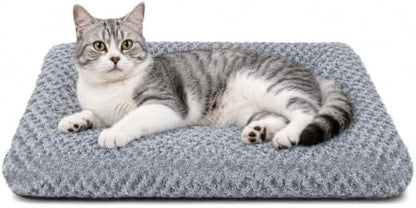 Dog Bed Small Size, Plush Washable Pet Bed Mat, Dog Crate Bed 17"x14"