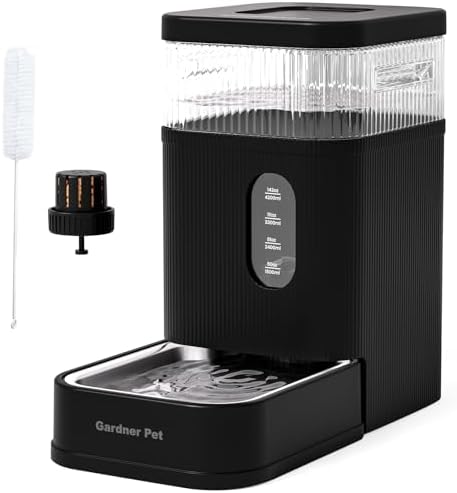 2.2 Gallon Automatic Dog Water Dispenser with Stainless Steel Bowl
