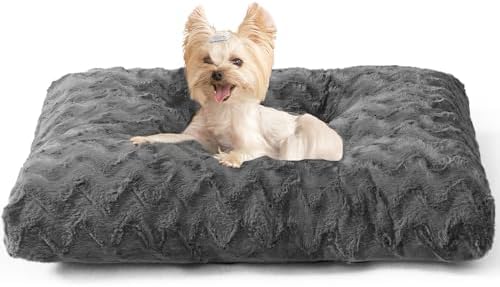 EHEYCIGA Washable Dog Beds for Small Dogs, 23x18 Inch Pet Bed, Charcoal
