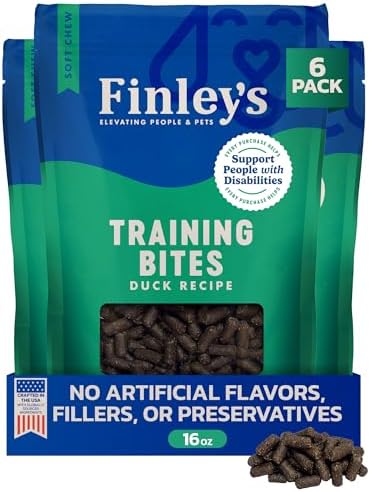 Finley's Training Treats Duck Soft Low Calorie Dog Treats, 16oz, 6 Pack