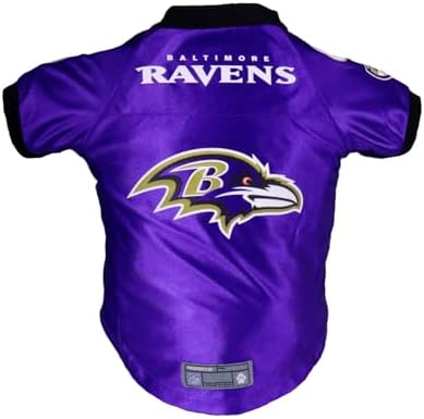Littlearth NFL Baltimore Ravens Premium Pet Jersey, Team Color, Small