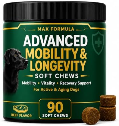 Dog Mobility & Longevity Supplement | Glucosamine | Taurine | L-Carnitine