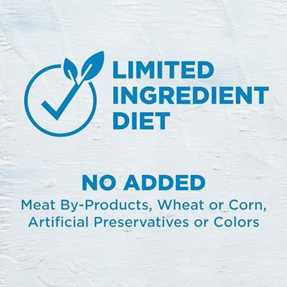 Wellness Simple Limited Ingredient Small Breed Adult Dry Dog Food, Grain Free Kibble, Sensitive Stomach, Skin & Coat Support, Natural, Chicken Free, Salmon and Potato Recipe, 10.5 lb Bag